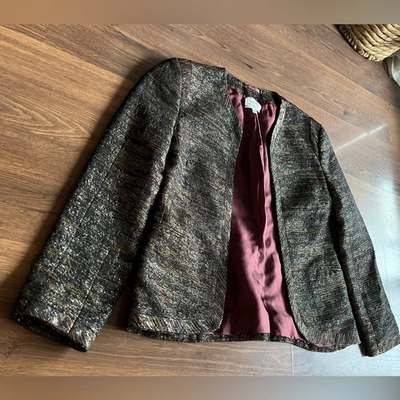 Wilfred Metallic/Sparkle Open Blazer - Made in Italy - Picture 4 of 9